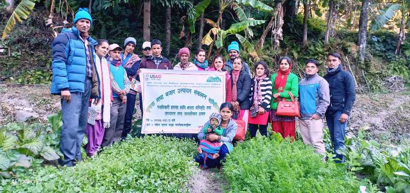 किसानको बारीमै उत्पादन तथा बजारीकरण सम्बन्धी तालिम