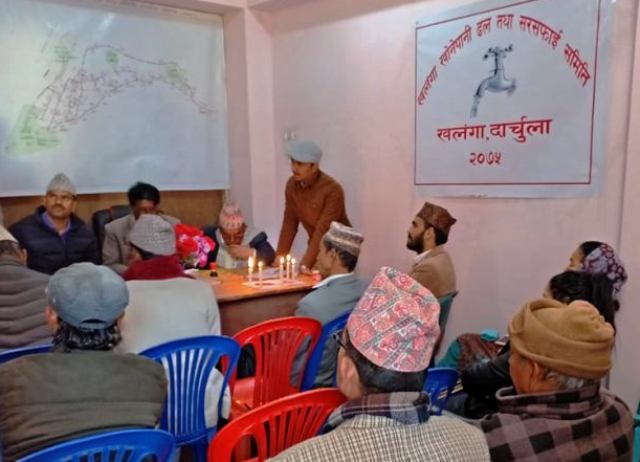  खानेपानी ढल तथा सरसफाई उपभोक्ता समिति कार्यालयको उद्घाटन