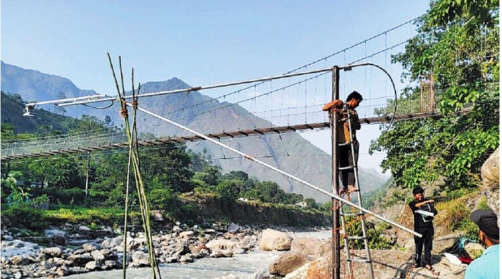 महाकाली नदीमा जलमापन यन्त्र जडान