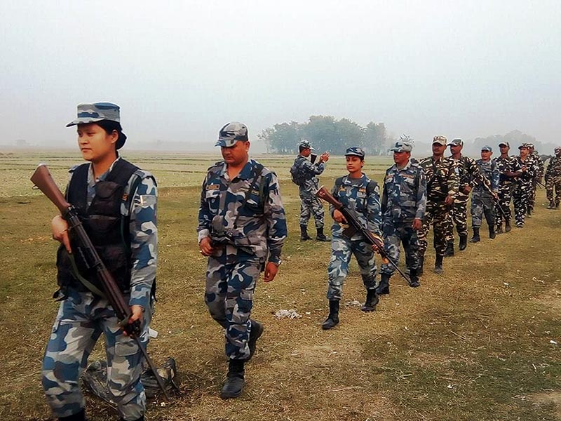 चिन संग सीमा जोडिएका नेपाली क्षेत्रमा रहेको सशस्त्र प्रहरीको वेस क्यामप हट्दै