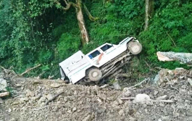 जीप दुर्घटना हुँदा एकको मृत्यु, दुई जना घाईते 