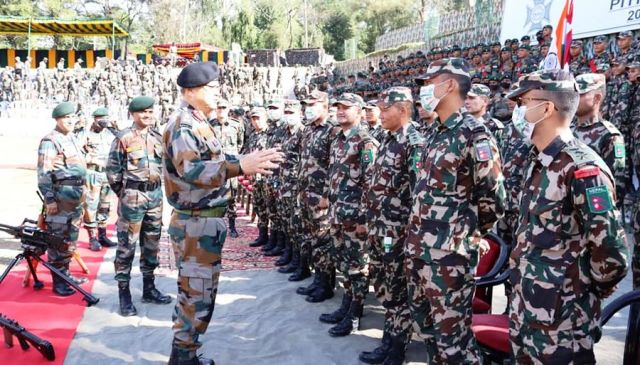 पिथौरागढमा नेपाल भारत संयुक्त सैन्य अभ्यास सुरु