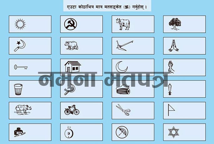 सबै जिल्लामा फरक—फरक मतपत्र